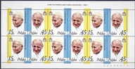 III wizyta papieża Jana Pawła II arkusz 6x2 **
