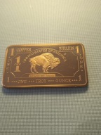 Kolekcjonerska sztabka Amerykański Bizon - Buffalo Cu 1oz - ,,Dzień Lwa "