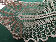 Szydełkowa beżowy kordonek vintage