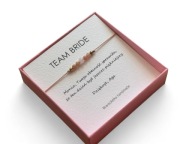 Bransoletka „Team Bride” Prezent dla dziewczyn na wieczór panieński