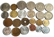 zestaw monet Azja 24 szt. Chiny Japonia Hong Kong Tajwan Korea