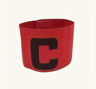 Opaska Kapitana CZERWONA Regulowana Uniwersalna Piłka Nożna KAPITAŃSKA