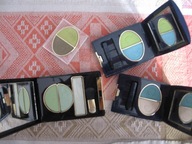 4 palety Dior Lancome turkus zielen khaki groszek mieta wydmy Biba eye vntg
