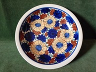 Szkliwiony talerz ceramiczny BOLESŁAWIEC - 23 cm. Piękny