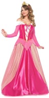 RÓŻOWA KSIĘŻNICZKA AURORA DELUXE Śpiąca Królewna Strój Kostium Przebranie M