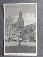 WROCŁAW Fragm. rynku z widokiem na kośc. św. Elżbiety,foto WALLA lata 40-te