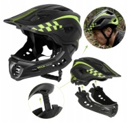 KASK ROWEROWY MTB ENDURO FULLFACE REGULOWANY HULAJNOGA CROSS MOCNY 54 58 CM