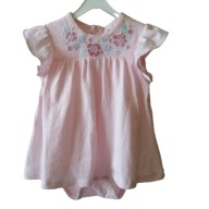 SO CUTE PEPCO sukienka z body HAFTY FALBANKI 80cm