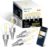 Żarówki Smart LED 4 szt., Aigostar, E14/G45, 4,5 W, 470 lm