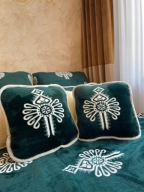 Poduszki z wełny owczej Merino i polaru (40x40cm)