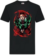 Koszulka Męska Bawełniana Z Nadrukiem Demon Slayer Anime T-Shirt