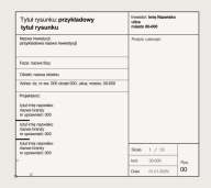 Inteligentna TABELKA RYSUNKOWA do AutoCAD/CAD–edytowalny blok architektura