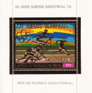 Gwinea Równikowa 1976 ** cena 9,90 zł kat.15€ - sport, płotki, złota folia