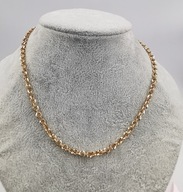 63333 ŁAŃCUSZEK 18K POZŁACANY 44 CM 5 MM splot rolo