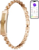 Inteligentna złota bransoletka fitness tracker wodoszczelna Smartband