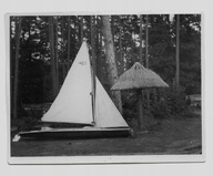 Spała Żaglówka 1935r. Fotografia o wymiarach 89 x 117mm 730j
