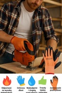 Rękawice, rękawiczki termiczne lateksowe, robocze XXL
