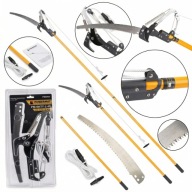 SEKATOR OGRODOWY TELESKOPOWY NA WYSIĘGNIKU DO GAŁĘZI DRZEW PIŁA 2W1 NOŻYCE