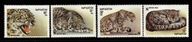 Kirgistan / WWF - 22-25 ( Fauna - Lampart śnieżny ) 1994 r. / czyste