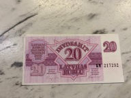 Łotwa - 20 rubel - 1992 - UNC