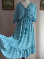 SUKIENKA włoska z chwostami falbana 38/40