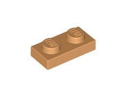 LEGO Plate 1x2 - 3023 - Medium Nougat - 25 sztuk