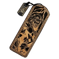 Zakładka do książek Mitologia Nordycka | Thor | Wikingowie |Grawer| Drewno