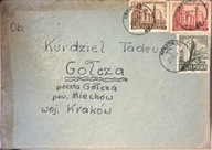 Koperta stempel Kraków do Gołcza