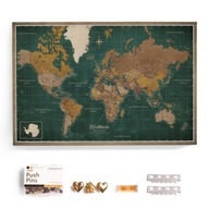 Tablica korkowa Obraz Mapa świata