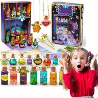 ZESTAW KREATYWNY DO ROBIENIA MAGICZNYCH MIKSTUR ELIKSIRÓW DLA DZIECI 22szt.