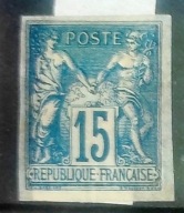 Klasyka rzadki znaczek nowodruk Francja 1877r Mi 73ND