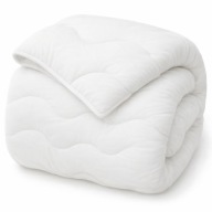 Kołdra duża całoroczna antyalergiczna komfortowa biała 160x200 cm mikrofaza