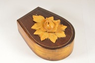 PIĘKNE STARE ZDOBIONE PUDEŁKO NA DROBIAZGI ZOBACZ!