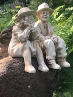 Figury ogrodowe figurki betonowe dziadek i babcia