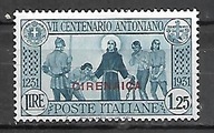 CYRENAJKA WŁOSKA -św. Antoni znaczek Włoch z nadrukiem 1931 * Mi 90 (2013)