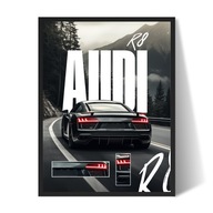 Audi R8 Plakat/Obraz w Ramce 40x30cm Prezent dla faceta