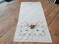 HAFTOWANA MAKATKA RĘCZNIK KUCHENNY KILIM CHABRY MAKI KŁOSY 56 x 113