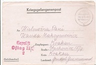 OFLAG II E - NEUBRANDENBURG -list jeniecki -KRAKÓW GG -obieg 1941 rok