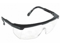 Okulary ochronne przeciwodpryskowe, bezbarwne, osłona boczna, ręgulowane