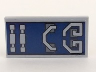 LEGO Ninjago 87079pb0807 tile 2x4 runa naklejka