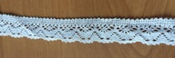 TASIEMKA KORONKA BAWEŁNIANA BIAŁA 2,5 CM - 4,7 m