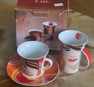 ZESTAW DLA CIEBIE 3 SZT KAWA HERBATA SPODEK W PUDEŁKU
