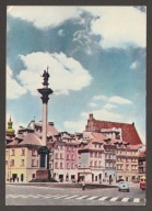 WARSZAWA - PLAC ZAMKOWY - KOLUMNA ZYGMUNTA - 1964 - BEZ OBIEGU
