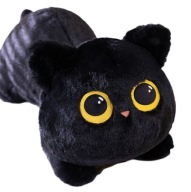 MASKOTKA KOTEK KOT CZARNY PLUSZOWY PLUSZAK ZABAWKA 50CM