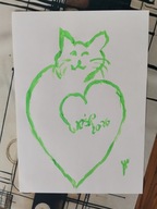 Rysunek Kotek Gramy dla WOŚP