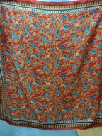 Apaszka ręcznie barwiona JEDWAB 110 x 108 NOWA