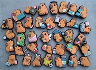 Przypinki gumowe do butów typu crocs kapibara