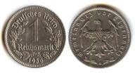 NIEMCY - Deutsches Reich - 1 Mark 1936 A