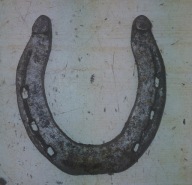 Podkowa końska huculska kuta przez kowa z Bieszczad na szczęście rarytas 5