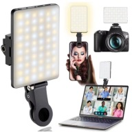 Lampka LED selfie z klipsem 3 tryby do telefonu laptopa